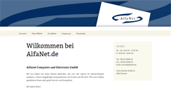 Desktop Screenshot of alfanet.de