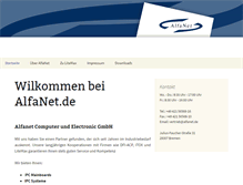 Tablet Screenshot of alfanet.de